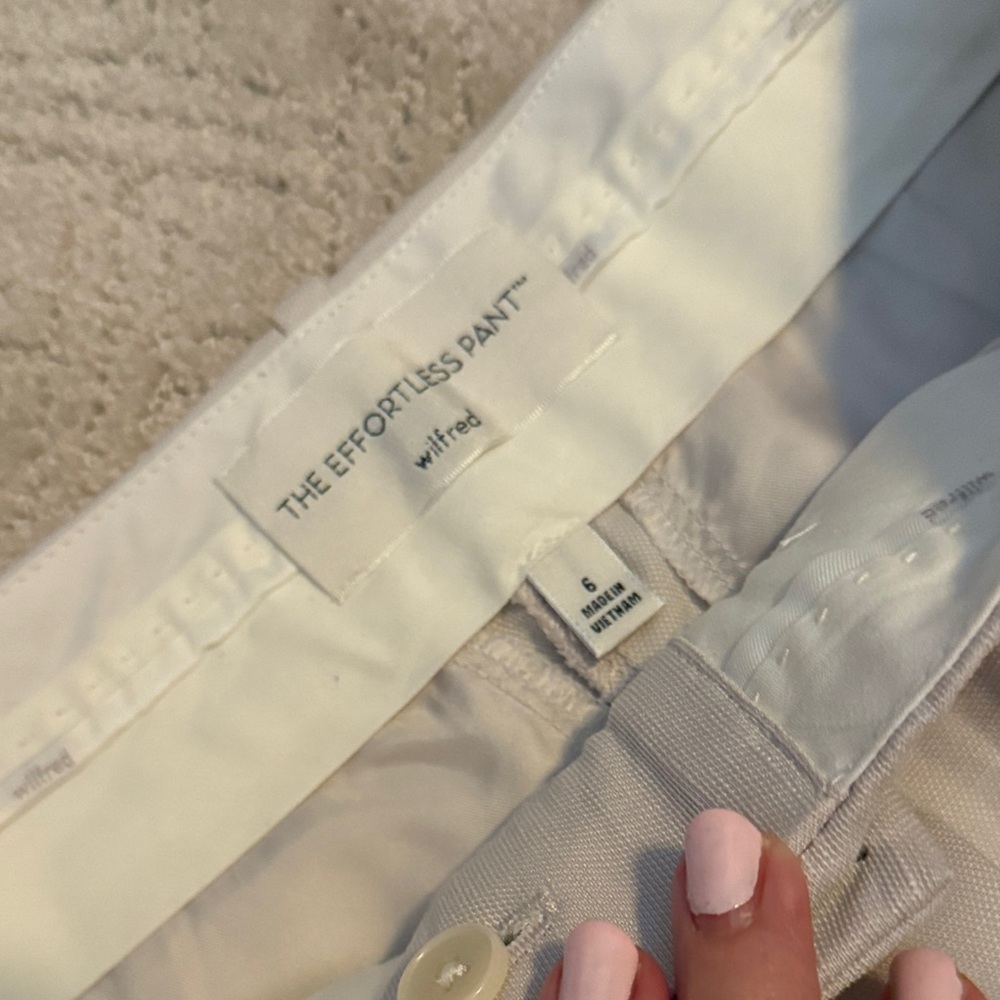 Wilfred Women's Light Cream Trousers - Picture 3 of 9